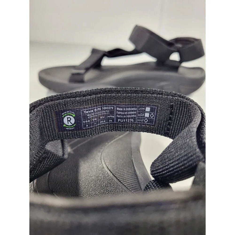 Teva Hurricane 4 Men's Sport Sandals - Size US 8 / EU 40.5 - Black